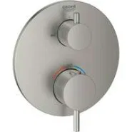 Внешняя часть термостата для ванны GROHE Atrio на 2 потребителя, суперсталь (24138DC3)
