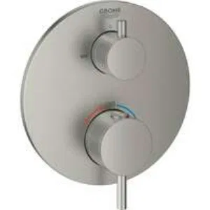 Внешняя часть термостата для ванны GROHE Atrio на 2 потребителя, суперсталь (24138DC3) Внешняя часть термостата для ванны GROHE Atrio на 2 потребителя, суперсталь (24138DC3)