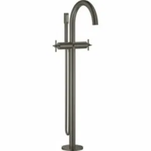 Внешняя часть смесителя для ванны GROHE Atrio напольного монтажа, двухвентильный, темный графит матовый (25044AL3) Внешняя часть смесителя для ванны GROHE Atrio напольного монтажа, двухвентильный, темный графит матовый (25044AL3)