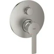 Внешняя часть смесителя для ванны GROHE Lineare с переключателем на 3 положения, суперсталь (24095DC1)