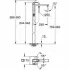 Внешняя часть смесителя для ванны GROHE Eurocube, хром (23672001) Внешняя часть смесителя для ванны GROHE Eurocube, хром (23672001)