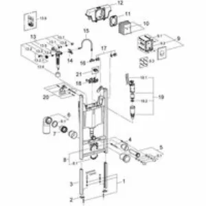 Система инсталляции для унитаза, GROHE Rapid SL 3 в 1с панелью смыва Arena Cosmopolitan S, хром (39504000) Система инсталляции для унитаза, GROHE Rapid SL 3 в 1с панелью смыва Arena Cosmopolitan S, хром (39504000)