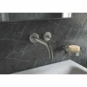 Внешняя часть смесителя для раковины GROHE Atrio Joy настенного монтажа на 2 отверстия, темный графит матовый (19918AL3) Внешняя часть смесителя для раковины GROHE Atrio Joy настенного монтажа на 2 отверстия, темный графит матовый (19918AL3)