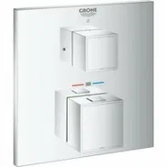 Внешняя часть термостата для душа GROHE Grohtherm Cube на 1 потребителя, хром (24153000)