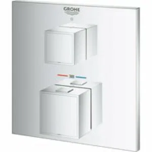 Внешняя часть термостата для душа GROHE Grohtherm Cube на 1 потребителя, хром (24153000) Внешняя часть термостата для душа GROHE Grohtherm Cube на 1 потребителя, хром (24153000)