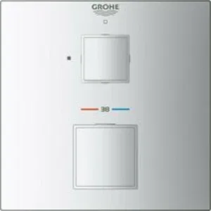 Внешняя часть термостата для душа GROHE Grohtherm Cube на 1 потребителя, хром (24153000) Внешняя часть термостата для душа GROHE Grohtherm Cube на 1 потребителя, хром (24153000)