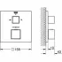 Внешняя часть термостата для ванны GROHE Grohtherm Cube на 2 потребителя, хром (24155000) Внешняя часть термостата для ванны GROHE Grohtherm Cube на 2 потребителя, хром (24155000)