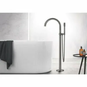 Внешняя часть смесителя для ванны GROHE Atrio напольного монтажа, темный графит матовый (32653AL3) Внешняя часть смесителя для ванны GROHE Atrio напольного монтажа, темный графит матовый (32653AL3)