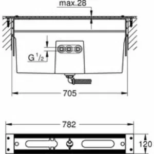 Монтажный ящик смесителя для ванны на 4-5 отверстий GROHE (29037001) Монтажный ящик смесителя для ванны на 4-5 отверстий GROHE (29037001)