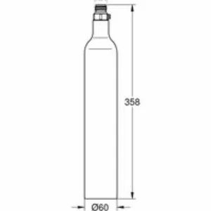 Пустой баллон CO2 для GROHE Blue, 425 гр (1 шт.) (40849000) Пустой баллон CO2 для GROHE Blue, 425 гр (1 шт.) (40849000)