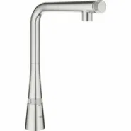 Смеситель для кухни GROHE Zedra SmartControl с вытяжным изливом, суперсталь (31593DC2)
