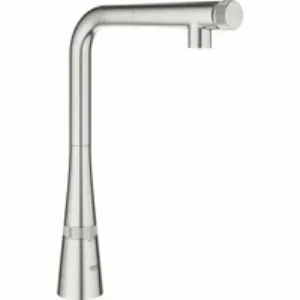 Смеситель для кухни GROHE Zedra SmartControl с вытяжным изливом, суперсталь (31593DC2) Смеситель для кухни GROHE Zedra SmartControl с вытяжным изливом, суперсталь (31593DC2)