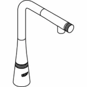 Смеситель для кухни GROHE Zedra SmartControl с вытяжным изливом, суперсталь (31593DC2) Смеситель для кухни GROHE Zedra SmartControl с вытяжным изливом, суперсталь (31593DC2)