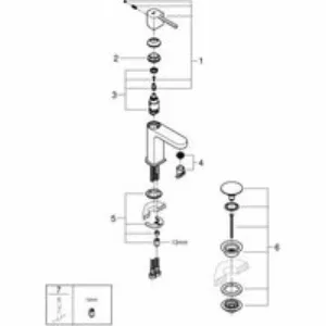 Смеситель для раковины GROHE Plus, S-size, хром (33163003) Смеситель для раковины GROHE Plus, S-size, хром (33163003)