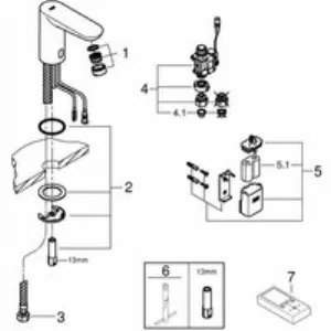 Кран для раковины GROHE Euroeco Cosmopolitan E инфракрасный, без функции смешивания, хром (36271000) Кран для раковины GROHE Euroeco Cosmopolitan E инфракрасный, без функции смешивания, хром (36271000)