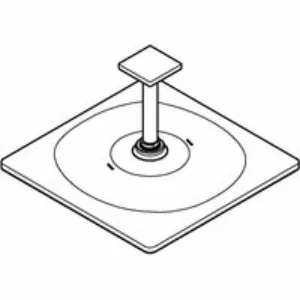 Верхний душ с потолочным душевым кронштейном 142 мм, 1 режим струи, GROHE Rainshower Mono 310 Cube, хром, (26565000) Верхний душ с потолочным душевым кронштейном 142 мм, 1 режим струи, GROHE Rainshower Mono 310 Cube, хром, (26565000)