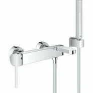Смеситель для ванны GROHE Plus с душевым гарнитуром, хром (33547003)