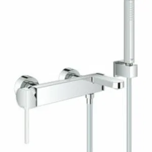 Смеситель для ванны GROHE Plus с душевым гарнитуром, хром (33547003) Смеситель для ванны GROHE Plus с душевым гарнитуром, хром (33547003)