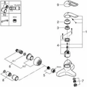 Смеситель для раковины GROHE Euroeco Special, хром (32776000) Смеситель для раковины GROHE Euroeco Special, хром (32776000)