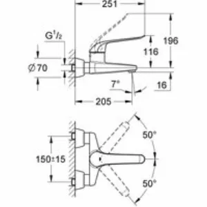 Смеситель для раковины GROHE Euroeco Special, хром (32778000) Смеситель для раковины GROHE Euroeco Special, хром (32778000)