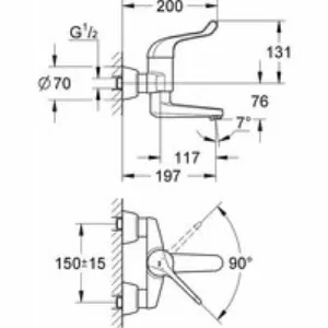 Смеситель для раковины GROHE Euroeco Special, хром (32792000) Смеситель для раковины GROHE Euroeco Special, хром (32792000)