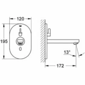 Внешняя часть смесителя для раковины GROHE Eurosmart Cosmopolitan E инфракрасный, хром (36315000) Внешняя часть смесителя для раковины GROHE Eurosmart Cosmopolitan E инфракрасный, хром (36315000)