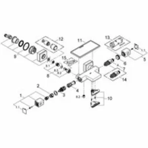 Термостат для ванны GROHE Grohtherm Cube, хром (34502000) Термостат для ванны GROHE Grohtherm Cube, хром (34502000)