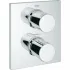 Внешняя часть термостата для ванны GROHE Grohtherm F на 2 потребителя, хром (27618000) Внешняя часть термостата для ванны GROHE Grohtherm F на 2 потребителя, хром (27618000)