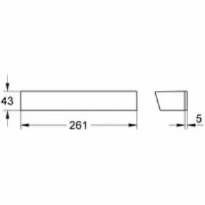 Металлическая полочка GROHE Grohtherm 2000 EasyReach, хром (18608001) Металлическая полочка GROHE Grohtherm 2000 EasyReach, хром (18608001)