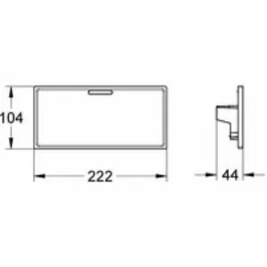 Съемная полочка GROHE Grohtherm Cube, хром (18700000) Съемная полочка GROHE Grohtherm Cube, хром (18700000)