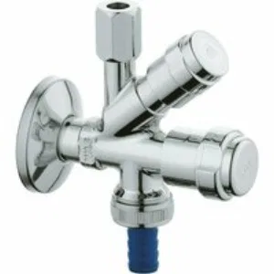 Вентиль угловой GROHE комбинированный 3/8x3/8″ для подключения смесителей, хром (41070000) Вентиль угловой GROHE комбинированный 3/8x3/8″ для подключения смесителей, хром (41070000)