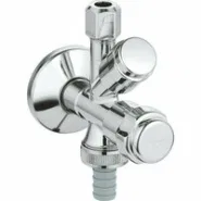 Комбинированный угловой вентиль GROHE, хром (41073000)