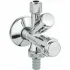 Комбинированный угловой вентиль GROHE, хром (41073000) Комбинированный угловой вентиль GROHE, хром (41073000)