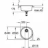 Мойка GROHE K200 Sink с одной чашей, нержавеющая сталь (31720SD0) Мойка GROHE K200 Sink с одной чашей, нержавеющая сталь (31720SD0)