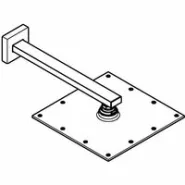 Верхний душ GROHE Rainshower Allure 230 с кронштейном, 9,5 л/мин, 1 режим, 286 мм, хром (26064000)