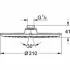 Верхний душ GROHE Rainshower Cosmopolitan 210, 1 режим, хром (28368000) Верхний душ GROHE Rainshower Cosmopolitan 210, 1 режим, хром (28368000)