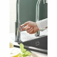 Кран для кухонной мойки GROHE Blue Pure Mono с функцией фильтрации, без фильтра в комплекте, хром (31724000)
