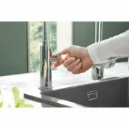 Кран для кухонной мойки GROHE Blue Pure Mono с функцией фильтрации, без фильтра в комплекте, хром (31724000)