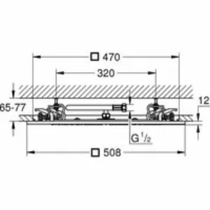 Верхний душ GROHE , (27286000) Верхний душ GROHE , (27286000)