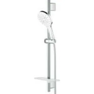 Душевой гарнитур GROHE Rainshower SmartActive 130, 3 вида струй, белая луна (26577LS0) Душевой гарнитур GROHE Rainshower SmartActive 130, 3 вида струй, белая луна (26577LS0)