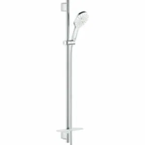 Душевой гарнитур GROHE Rainshower SmartActive 130 с мыльницей, 3 режима струи, душевая штанга 900 мм, 9,5 л/мин, белая луна (26579LS0) Душевой гарнитур GROHE Rainshower SmartActive 130 с мыльницей, 3 режима струи, душевая штанга 900 мм, 9,5 л/мин, белая луна (26579LS0)
