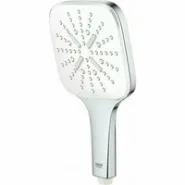Ручной душ GROHE Rainshower SmartActive 130 Cube, 9,5 л/мин, 3 режима, хром/белый (26582LS0)