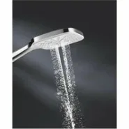 Ручной душ GROHE Rainshower SmartActive 130 Cube, 9,5 л/мин, 3 режима, хром/белый (26582LS0)