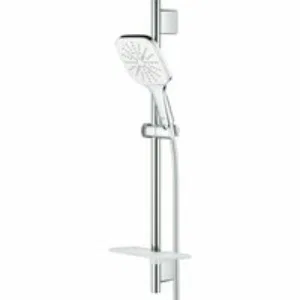 Душевой гарнитур GROHE Rainshower SmartActive 130 Cube, 3 вида струй, белая луна (26584LS0) Душевой гарнитур GROHE Rainshower SmartActive 130 Cube, 3 вида струй, белая луна (26584LS0)