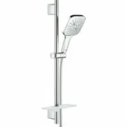 Душевой гарнитур GROHE Rainshower SmartActive 130 Cube, 3 вида струй, хром (26585000)