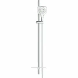 Душевой гарнитур GROHE Rainshower SmartActive 130 Cube с мыльницей, 3 режима струи, душевая штанга 900 мм, 12 л/мин, белая луна (26586LS0) Душевой гарнитур GROHE Rainshower SmartActive 130 Cube с мыльницей, 3 режима струи, душевая штанга 900 мм, 12 л/мин, белая луна (26586LS0)