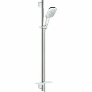 Душевой гарнитур GROHE Rainshower SmartActive 130 Cube с мыльницей, 3 режима струи, душевая штанга 900 мм, 9,5 л/мин, хром (26587000) Душевой гарнитур GROHE Rainshower SmartActive 130 Cube с мыльницей, 3 режима струи, душевая штанга 900 мм, 9,5 л/мин, хром (26587000)