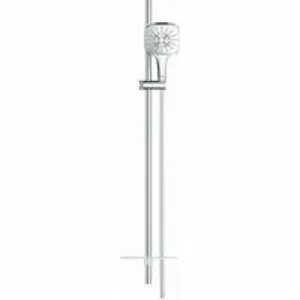 Душевой гарнитур GROHE Rainshower SmartActive 130 Cube с мыльницей, 3 режима струи, душевая штанга 900 мм, 9,5 л/мин, хром (26587000) Душевой гарнитур GROHE Rainshower SmartActive 130 Cube с мыльницей, 3 режима струи, душевая штанга 900 мм, 9,5 л/мин, хром (26587000)