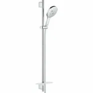 Душевой гарнитур GROHE Rainshower SmartActive 150 с мыльницей, 3 режима струи, душевая штанга 900 мм, 12 л/мин, хром (26593000)