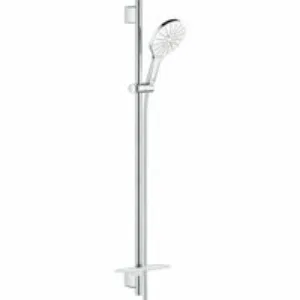 Душевой гарнитур GROHE Rainshower SmartActive 150 с мыльницей, 3 режима струи, душевая штанга 900 мм, 9,5 л/мин, белая луна (26594LS0) Душевой гарнитур GROHE Rainshower SmartActive 150 с мыльницей, 3 режима струи, душевая штанга 900 мм, 9,5 л/мин, белая луна (26594LS0)